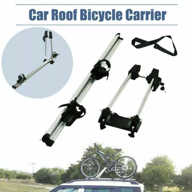 Alloy Bike Car Roof Rack Upright Stand Bicycle Travel Frame Mount Carrier Hitch 2