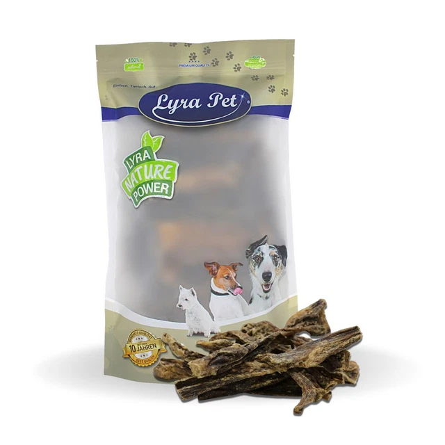 5 kg Rindereuter 5000 g getrocknet Kaustreifen Hundefutter Leckerli Lyra Pet®