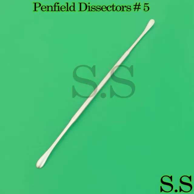 3 Pcs Surgical Penfield Dissectors # 5 Neuro 29.2cm Spine UPGRADED Instruments