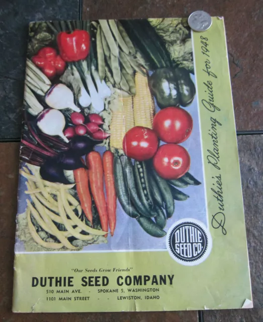 1948 Duthie Seed Company Catalog Spokane WA Lewiston ID Vegtable Plant Garden