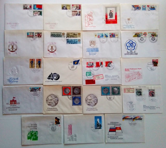 ** Ddr ** Ersttagsbriefe ** 1983 - 86 ** Fdc ** Ddr **