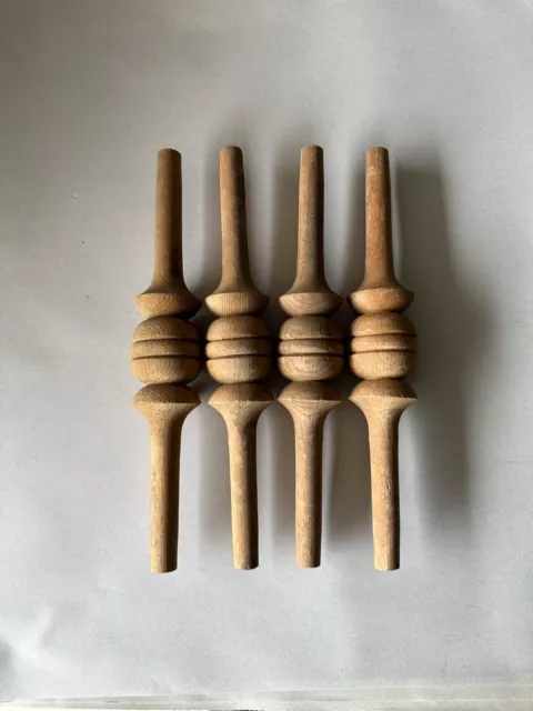 4 Architectural Antique Salvage cedar wood Spindles Porch victorian gingerbread