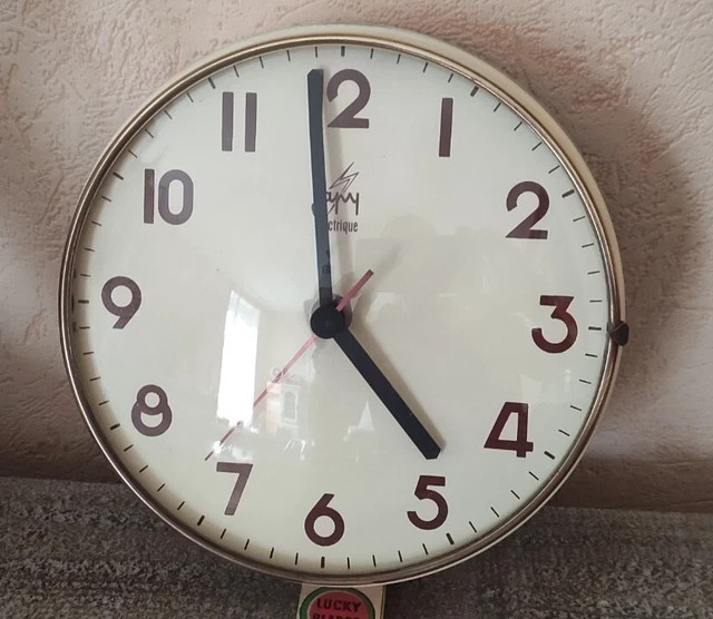Horloge Murale JAPY électrique - Vintage 70's - Bois - Fonctionne
