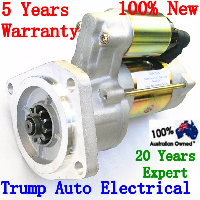 Starter Motor for Nissan Patrol Safari GQ GU Y61 TD42 TD42T 4.2L Diesel 88-10