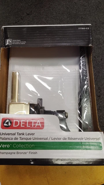 Delta 77760-CZ Champagne Bronze-Polished Sinistral Mount Toilet Tank Trip Lever Delta 77760-CZ Champagne Bronze-Polished Sinistral Mount Toilet Tank Trip Lever
