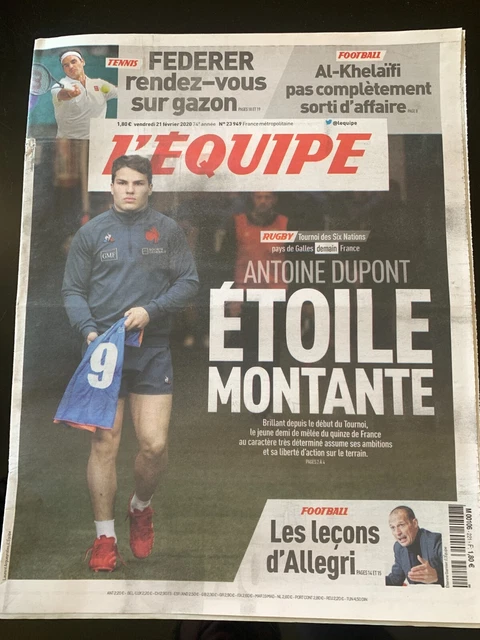 Journal L'Équipe Du 07/02/83 – Rugby Tournoi France Écosse, Foot Lyon Nantes