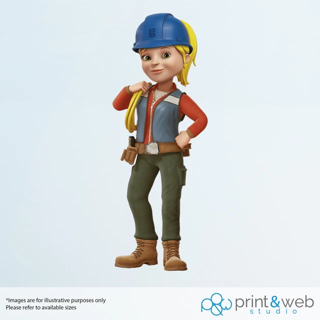 WENDY BOB THE Builder Wall Decal Sticker Bedroom Vinyl Kids Art Decor £