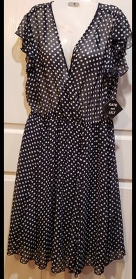 Kate & Lily Short Sleeved Dress Size Large NWT
