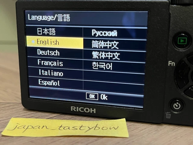 RICOH digital camera GR digital II compact black Battery Charger Used Tested 2