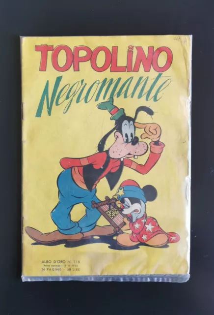 Topolino Negromante, Albo D'Oro n. 116 prima ristampa 1953