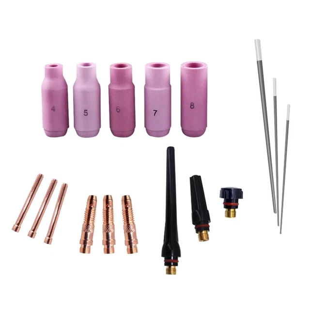 17pcs Ceramic Sandblaster Nozzle Consumable for Welding Tool Soldering Equipment