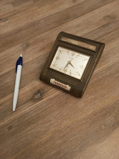 Orologio Europa Sveglia Da Tavolo Scrivania Con Datario