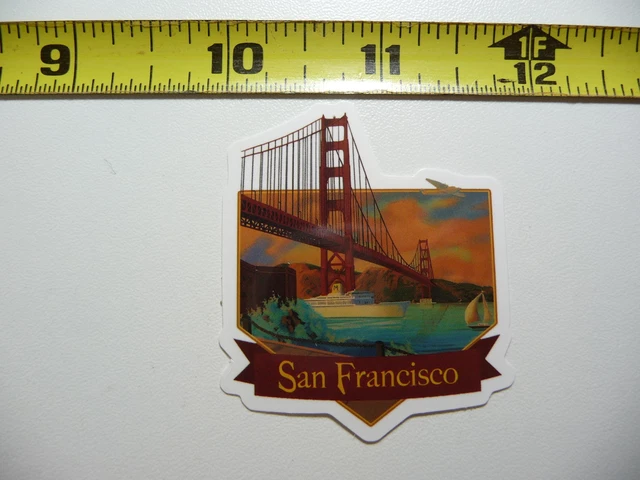 California San Francisco Golden Gate Ship Plane Decal Sticker Pride State