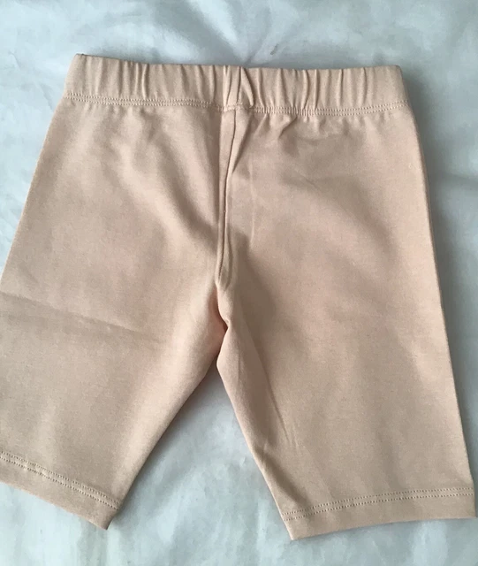 River island mini girls aged 3-4 years beige plisse cycling shorts set BNWT 8
