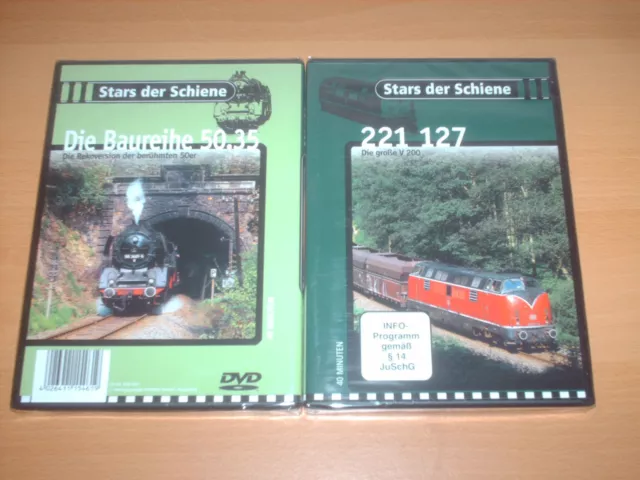 Sammlung 2 Eisenbahn DVDs Stars der Schiene Die Baureihe 50.35 & 221 127 #8