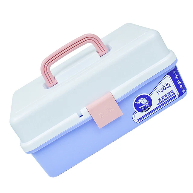 Caja de herramientas a prueba de polvo de tres capas Salon Nail Art hágalo usted mismo