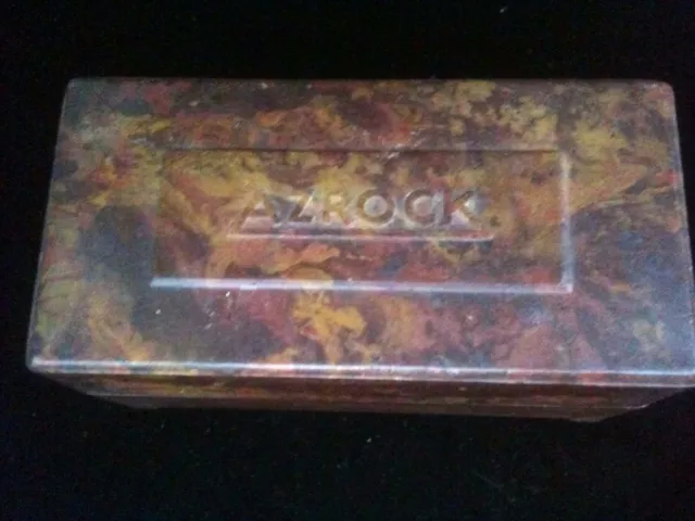 Vintage Azrock Sample Box Asbestos Tile Flooring Asphalt Vinyl Tile Composition