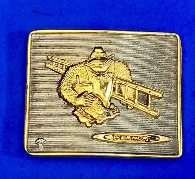 Werner American Safety Co  firefighter Fire Fighter Ladder OC Tanner belt buckle