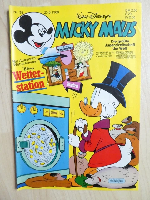 Walt Disneys Micky Maus Heft Nr. 35 vom 23.8.1986