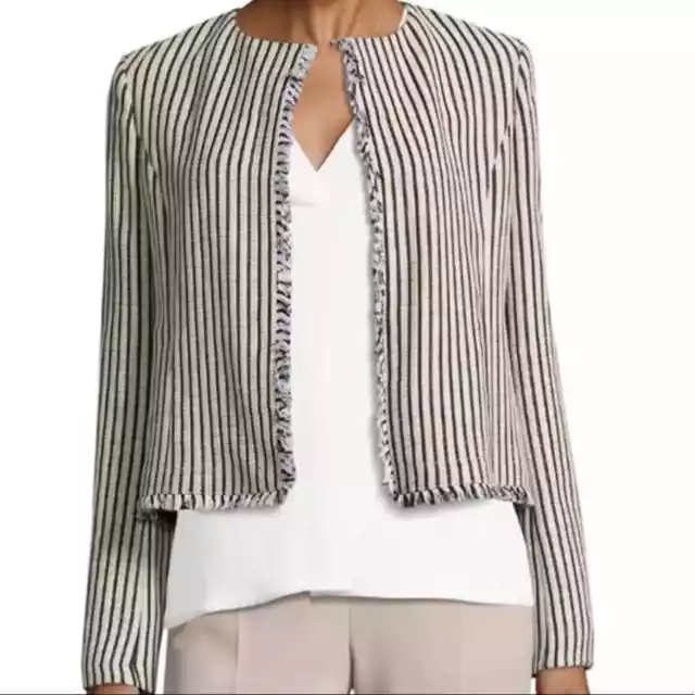 Hugo Boss Komina Open Front Striped Jacket