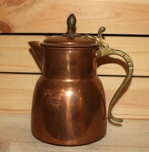 Vintage copper/brass coffee teapot jug kettle