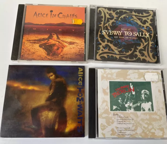 Mixed CD’s ALICE IN CHAINS, SVBWAY To SALLY Die Rose Wasser Lou Reed Tom Waits