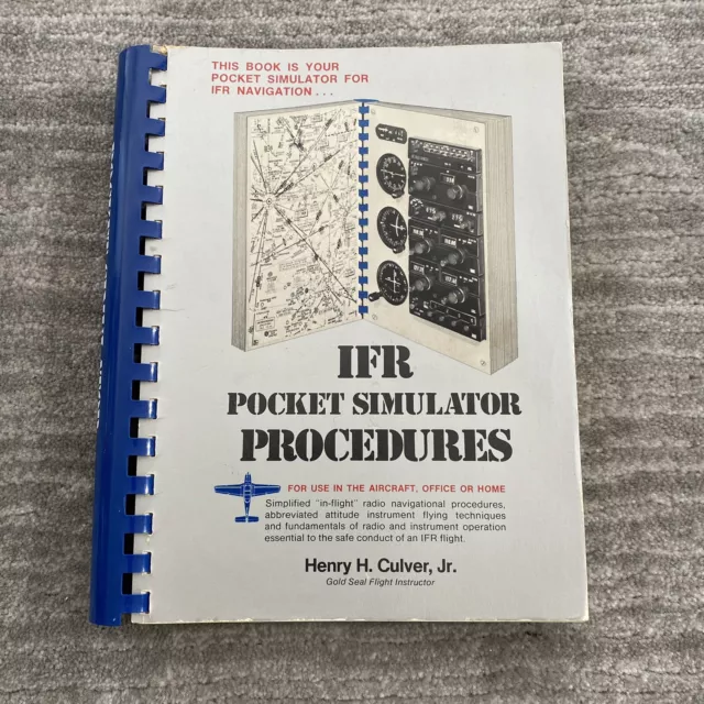 IFR Pocket Simulator Procedures Office Aircraft Home Use Henry Culver