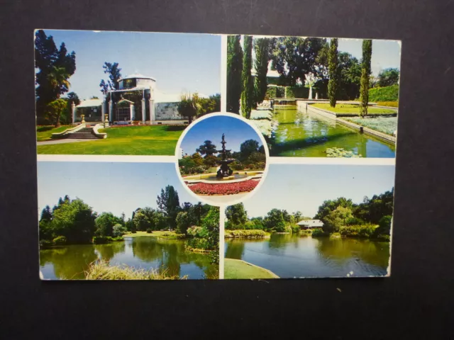 Retro Australian Postcard- 4 Views Botanic Gardens, Adelaide