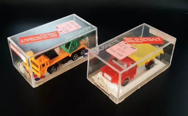 70er J. Majorette LKW Modelle Sammlung OVP Hartplastik Box