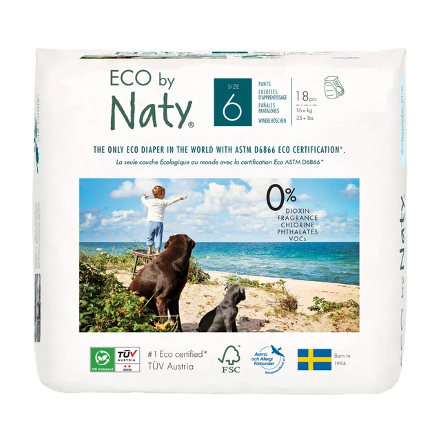 Eco Par NATY Diapers-Pants 6 XL Dydis