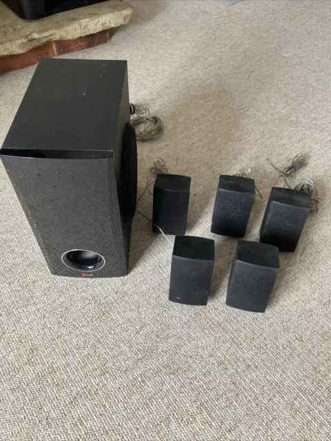 LG Speaker System Subwoofer + Surround Sound X5