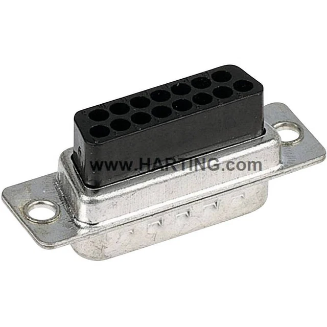 EMBASE SUB-D FEMELLE 50 pôles Harting 09 67 050 4701 180 ° à sertir 1 ...