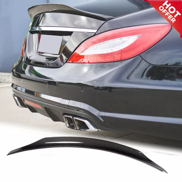 Carbon Fiber Rear Trunk Spoiler Wing For Mercedes Benz W218 Cls63 Amg S  2012-18 £142.49 - Picclick Uk
