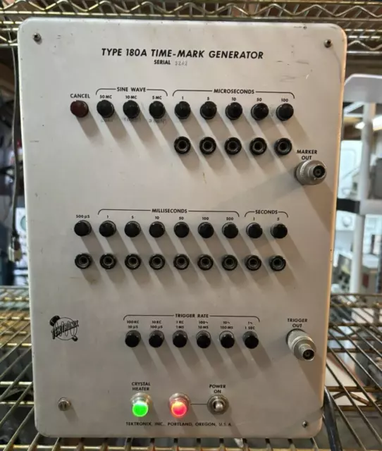 Tektronix Type 180A Time-Mark Generator Powers On **Untested**