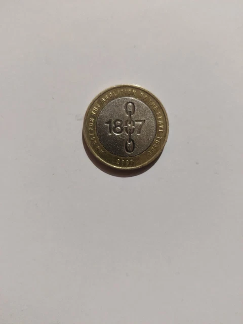 £2 Two Pound Coin (1807) Abolition of Slavery 2007 RARE With Mint Errors