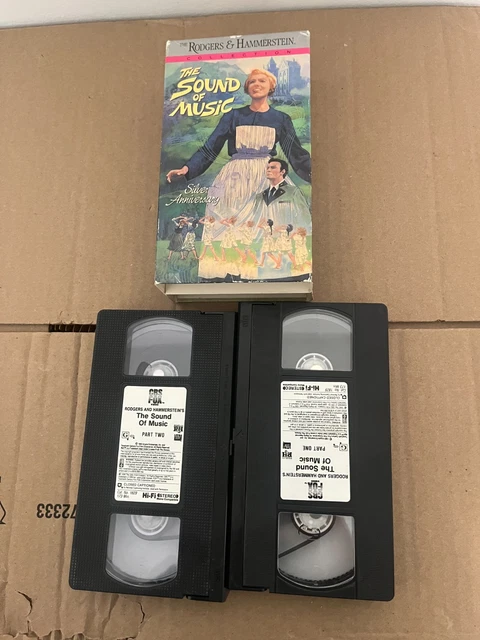 THE SOUND OF Music VHS 2 Tape Musical Drama War - No Mold $2.00 ...