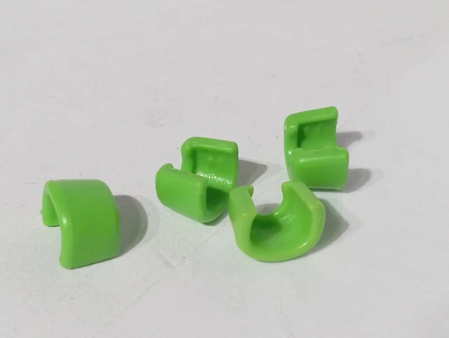 PLAYMOBIL - 6 Bracciali Neri Stretti, Polsiere Per Cavalieri Medievali (pezzi Sciolti, Usati)