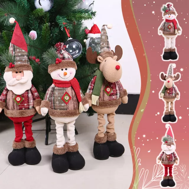 Large Xmas Decoration Snowman Dolls Free Standing Ornament Home Christmas