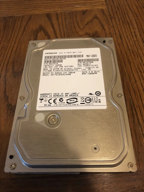Hitachi Deskstar 320GB HDT721032SLA380 Internal 7200 RPM 3.5" SATA TESTED!