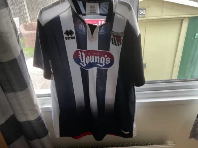 Grimsby Town F.C. 2019/20 Home Shirt  by Errea Size XXXL In Good Condition