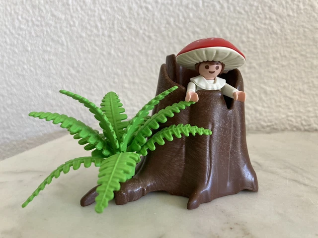 Accessoire Playmobil : Champignon Vert Avec Végétation - Occasion, Pour Agrandir Votre Monde Playmobil