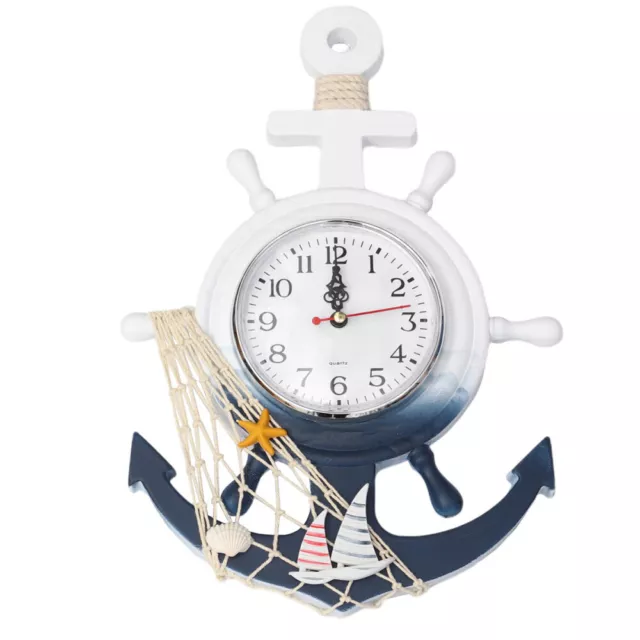 Ocean Clock Nautical Anchor Wall Decor Sailboat Clock Boat Anchor Clock Wall