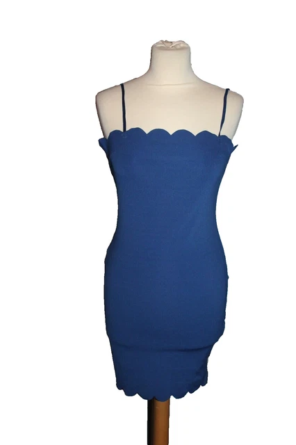 Robe Bleue évasée Shein Taille M - Manches Longues, Col V, Occasion En Parfait état