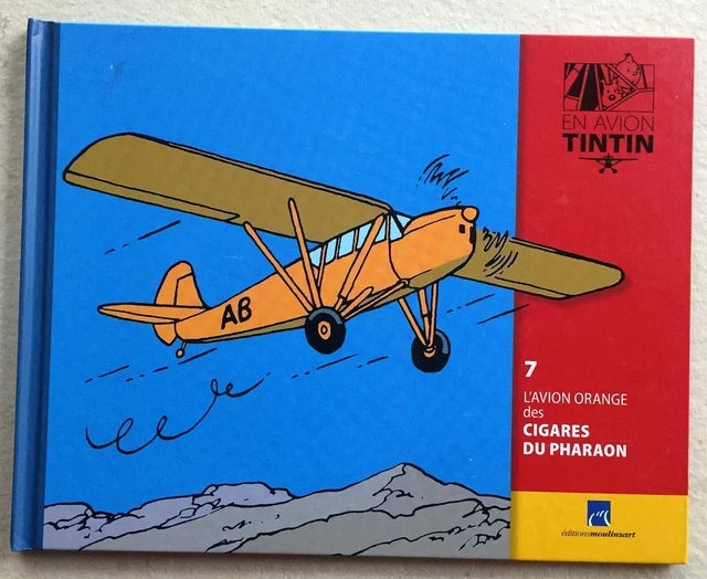 Figurine Avion Tintin N°43 - Blue Collection Officielle Moulinsart, Résine, Neuve Sous Boîte