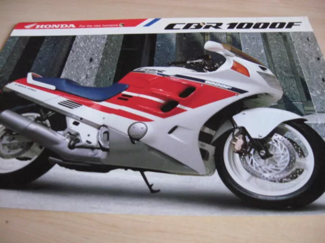 Honda CBR1000F Motorcycle Sales Brochure
