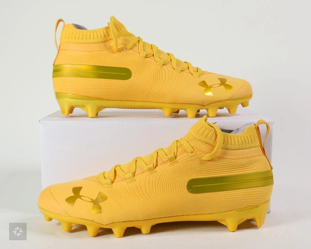 NEW UNDER ARMOUR Spotlight Suede MC Gold Cleats (3022193700) Men's