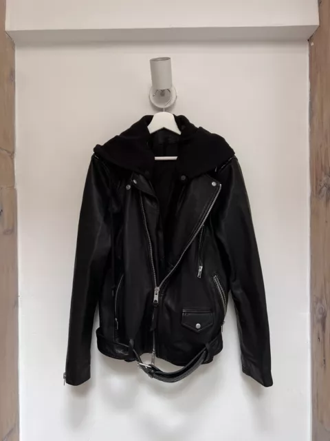 ALL SAINTS RENZO Leather biker jacket mens 159.99 PicClick UK
