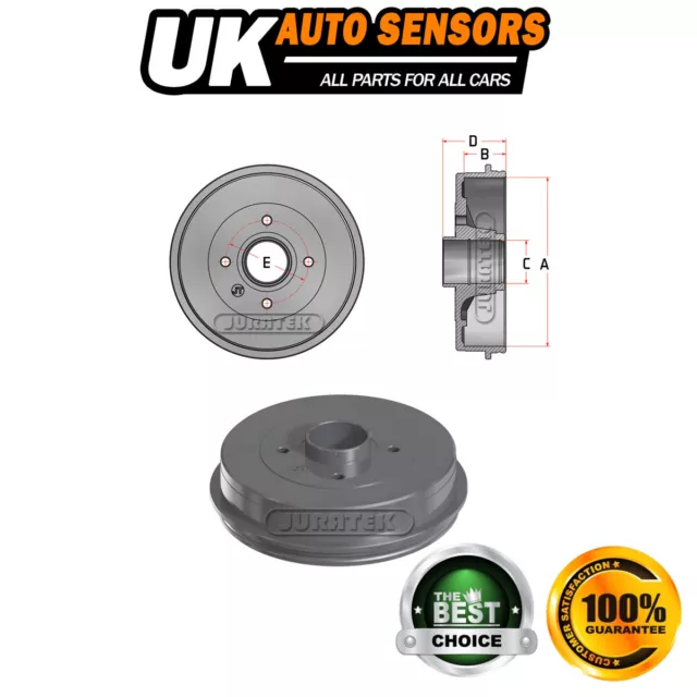 Fits Nissan Micra 2002- Note 2006-2013 Renault Clio 1998- Brake Drum Rear AST