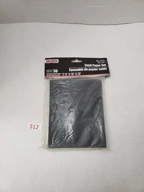 Pack of 36 Sand Paper Set from Tool Bench. Sealed