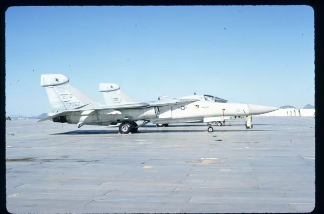 I210 ORIGINAL K64 AIRCRAFT SLIDE: USAF GD EF-111A Raven 67-7052/CC